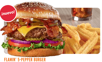 Flamin’ 5-Pepper Burger