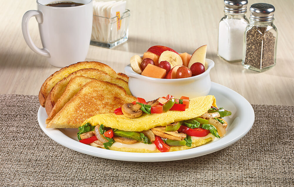 Loaded Veggie Omelette