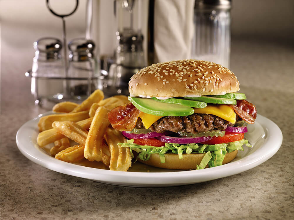 Bacon Avocado Cheeseburger